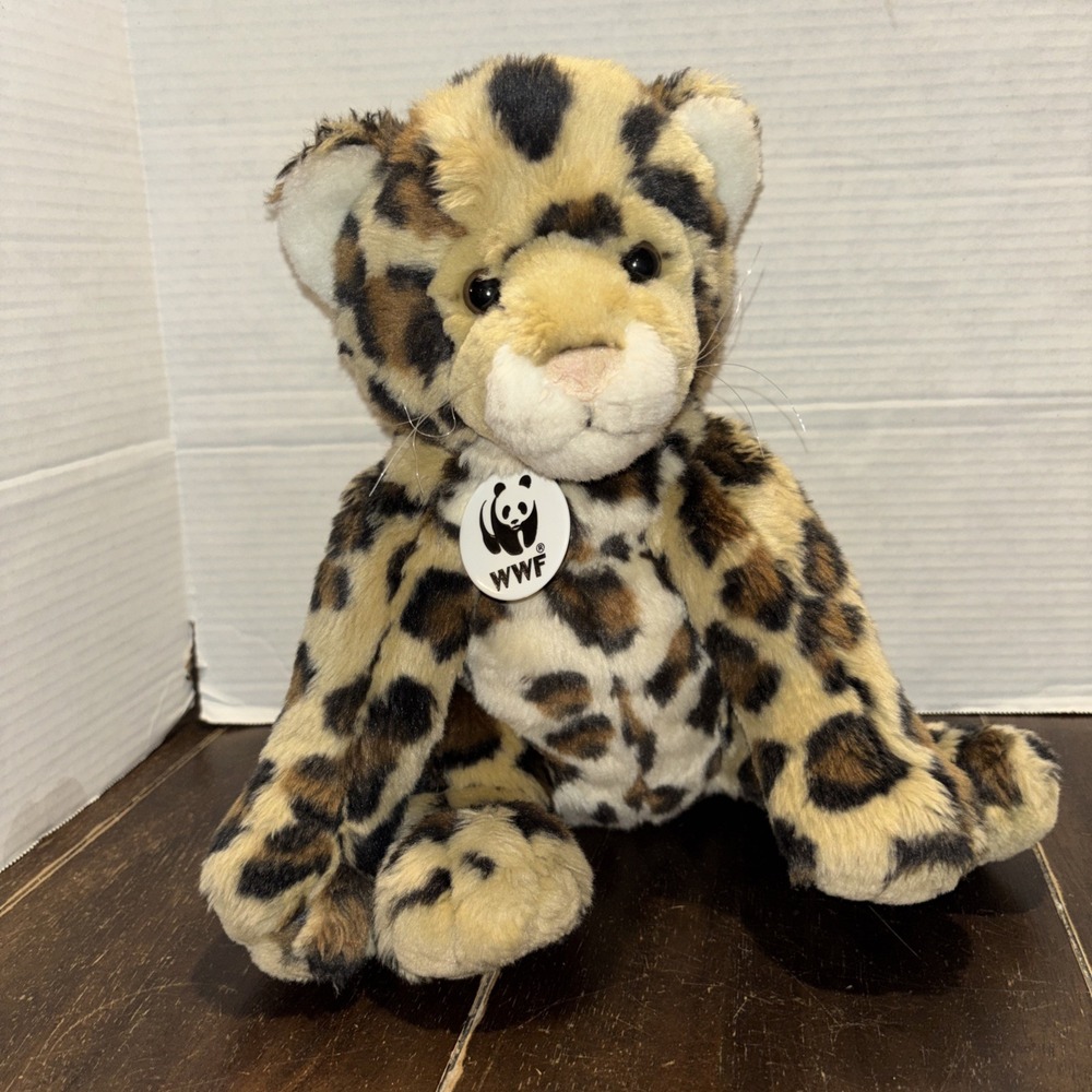Build A Bear WWF Leopard Plush 13" Stuffed Animal World Wildlife Fund